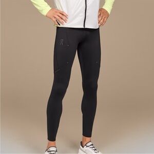 ON RUNNING Men's Performance Winter Tights Lumos Black Sports Leggings